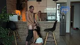 Cheating wife sucks big cock, gets cumshot