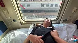 I fucked the train conductor in my compartment during break