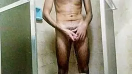 Skinny Young 18+ Brazilian Bathes And Masturbates To Orgasm