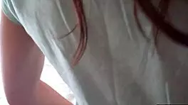 Dagfs - horny redhead girlfriend teases with solo fingering