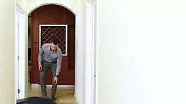 Stepdad Bangs Blonde Compeer Friend's Stepdaughter With Raw Power