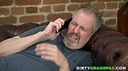 Young masseuse fucks grandpa hard