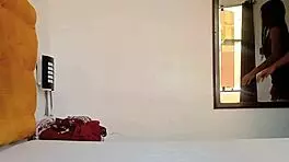 I grab my stepfather while he watches me try on clothes and end up with his cock in my wet pussy