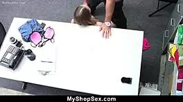 Teen Lies About Innocence but Officer Drills Her Hard at Work