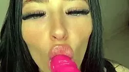 British brunette teen hints at solo pleasure in college