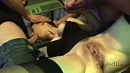 German teen's first camera time turns perverse with nylon anal.