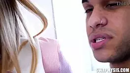 Stepsiblings Kinky Vacation Encounter Turns Into Wild Foursome Blowjob 😈