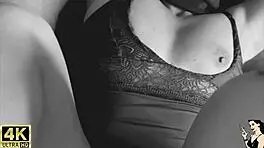 Does the security guard fuck Andressa Castro and cum in her mouth?