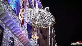 Santa Rides Naughty Redhead Teen's Tight Pussy in Cowgirl Position for Christmas