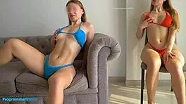 wife rides hard while being watched in sneaky cuckold play