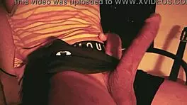 Guy Moaning in Underwear Jerks Off Hard After School