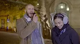 Veronica Leal squirts hard in public, moaning for a creampie during a steamy skinny fingering session.