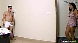 my stepdad fucks her with me in the room