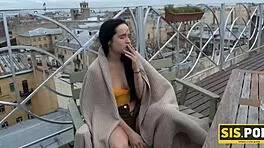 Sis Porn Flapper Sucks Stepbrother’s Dick and Takes It Deep in Shaved Pussy