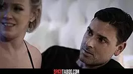 Married Couple Invites Stepmother to Wedding Threesome with Blonde MILF