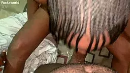 Fuckxworld roommate blowjob in bedroom with big cock