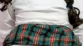 Mexican student wets panties after school orgasm and records homemade anal creampie