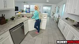 Whoa! He got step mom a wild birthday fuck gift!