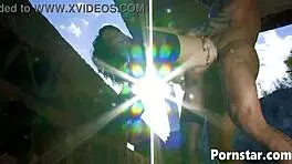 Girl with Magnificent Tits Jordan Perry Fucked Outside