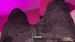 POV rough sex with a tight pussy teen at a party