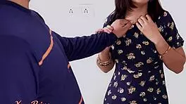 Indian husband ripped Priya's clothes to reveal her sexy body and fucked her tight ass hard with Hindi audio