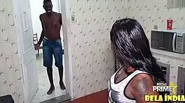 with dad home i banged the young student from class brunette latina with big ass 😈