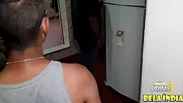 with dad home i banged the young student from class brunette latina with big ass 😈