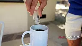 Ever tried cum-filled coffee with a cougar’s anal twist? Ophelia Kaan and Axel Haze star.