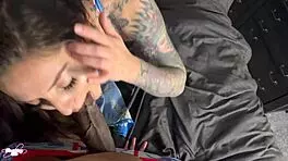 Beautiful babysitter Amber Stark in lingerie on bed