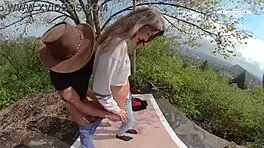 hey, watch perfect teen lili charmelle suck and bang outdoors in forest?