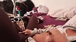 i-i entered the cheating tenant's room to check her wet pussy, she's so cute