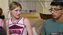 shy virgin guy finally bangs popular cheerleader melody marks