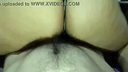 Horny Stepdaughter Rides Small White Cock