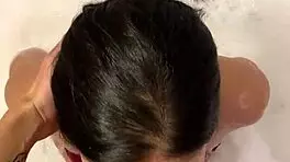 Intense deepthroat on jhefrichacon's massive hard cock