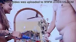 Young indian amateur enjoys missionary creampie with college teacher and stepbrother in bedroom