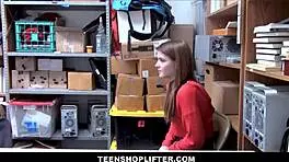 tiny brunette teen rosalyn sphinx caught shoplifting gets fucked by mall cop