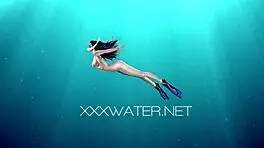 Irina's tight pussy gets wet in pool