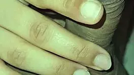 Mature milf with big tits and ass masturbates then gets creampied in her room