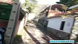 risky public blowjob with cum in mouth right on the street - wanna join us?