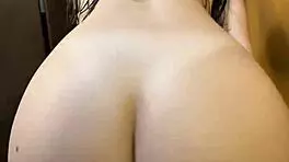 fresh from the shower, she feels refreshed and ready for the day