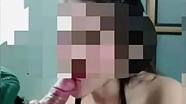 young asian student overwhelmed by first blowjob in homemade video