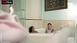 stepsis shocked by stepbros thick cock riding missionary 😲