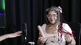 Crossdressing beauty Sofie Lollipop in sheer red lingerie blows in wild Brazilian group