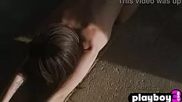 petite brunette milf ivy rose strips and shows her sexy body