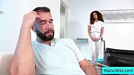 ebony sex masseuse gives wet nuru massage - will pounder willow ryder