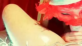 My horny maid and I are stuck quarantining, so we get naughty