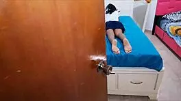 Forbidden Passion: 18-Year-Old Latina Stepsister Student and Housewife