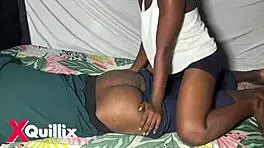 The couple says, 'Enjoy our deep doggy and passionate massage together.'