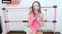 Tiny 18+ dancer shakes uncontrollably from intense orgasms during tight pussy pounding.