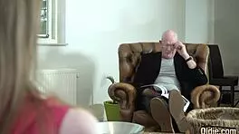 Hardcore Pussy Fucking and Cumshot in Mouth for Sexy Teen 18+ by Old Man